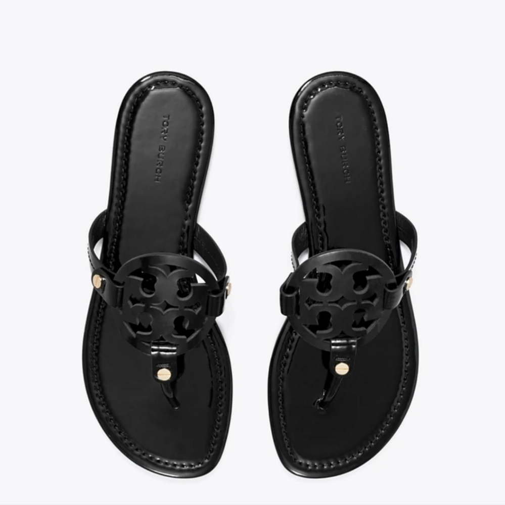 Black tori burch sandles